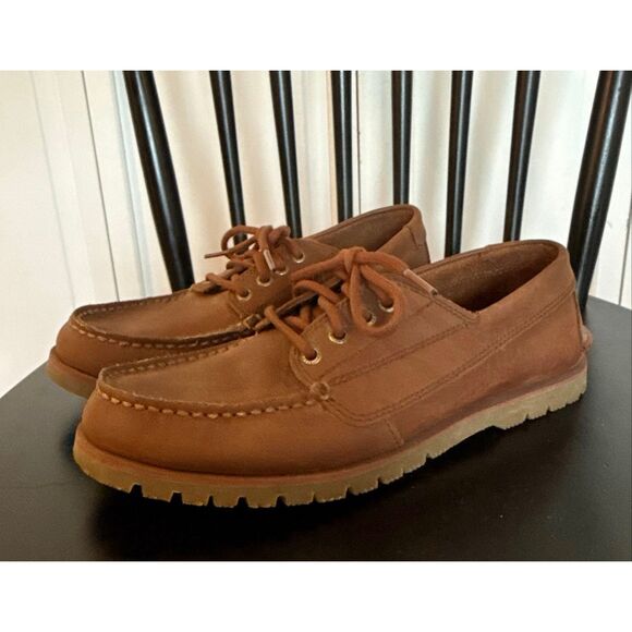 Sperry Men’s brown leather boat shoes size 8.5 - Picture 10 of 10